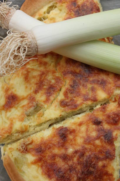 istock Leeks quiche  French cooking 1129835138