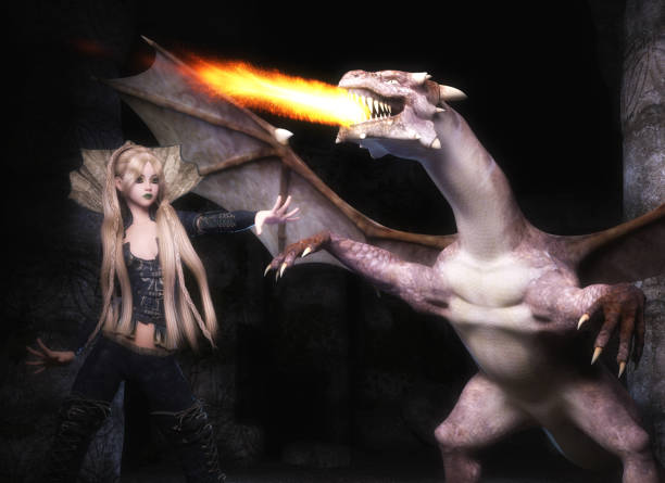 istock 3d Illustration of a Fantasy Dragon 1129842995