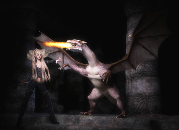 istock 3d Illustration of a Fantasy Dragon 1129842998