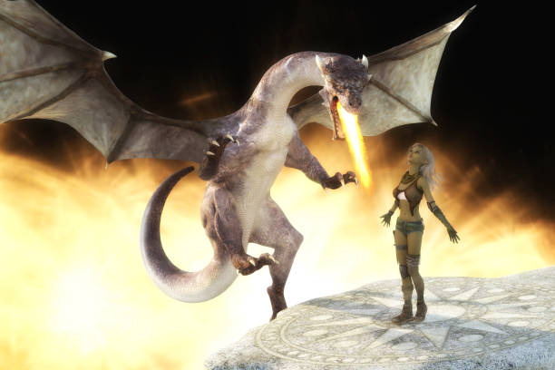 istock 3d Illustration of a Fantasy Dragon 1129843001