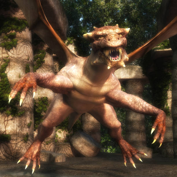 istock 3d Illustration of a Fantasy Dragon 1129843189