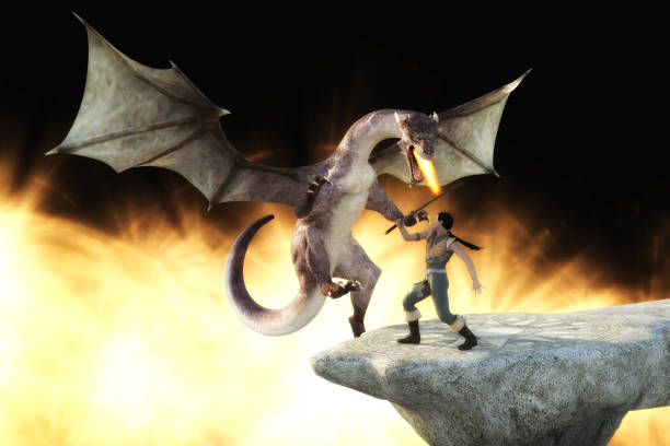 istock 3d Illustration of a Fantasy Dragon 1129843194