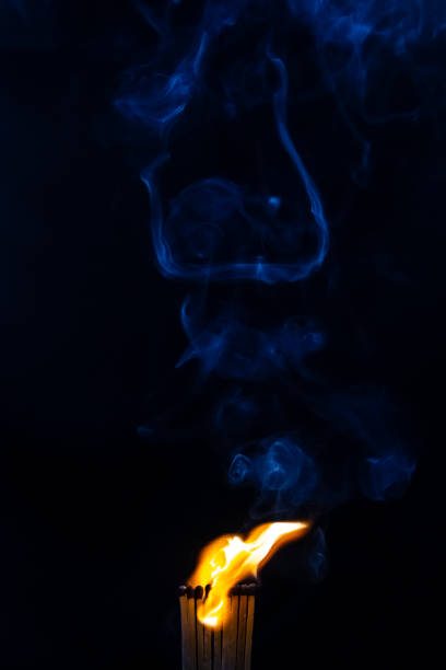 istock Matches, flame, burn, smoke and silhouette 1129847194