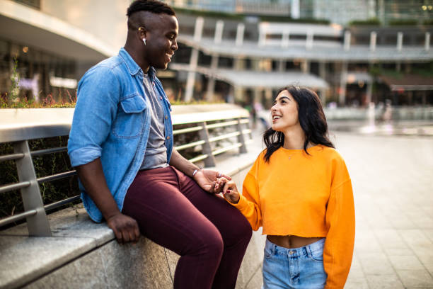 istock Romantic couple in Milan 1129849180