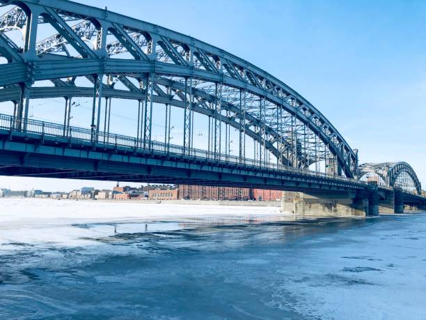 istock Brigde over frozen water 1129859535