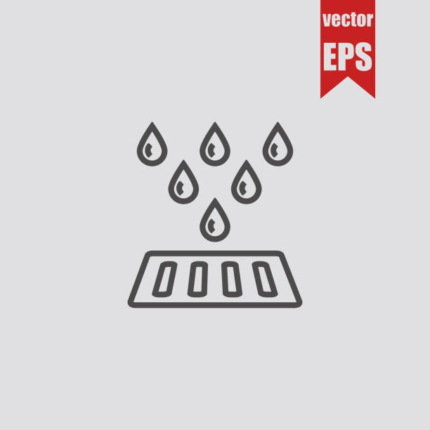 abfluss-system-icon. vektor-illustration. - abwasser stock-grafiken, -clipart, -cartoons und -symbole