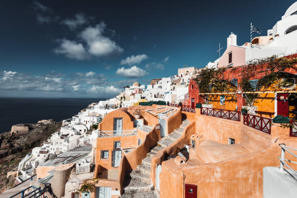 istock The Oia village in Santorini 1129863280