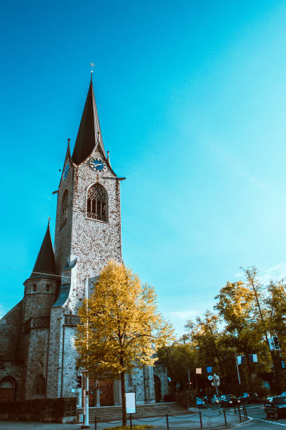 istock Old Church In Luzern, Switzerland 1129863896