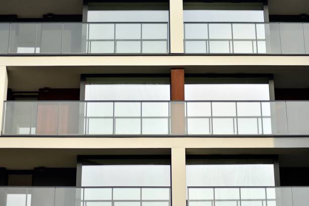 istock Modern European residential apartment building 1129883957