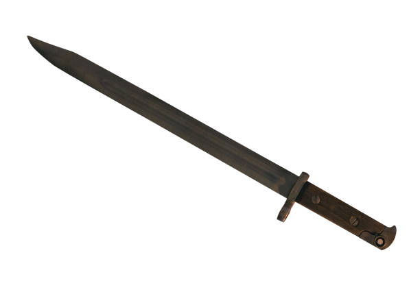 istock bayonet knife isolated on white background. bayonet knife from the second world war 1129884583