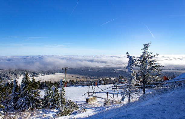 istock view from the Fichtelberg peak, Oberwiesenthal 1129884693