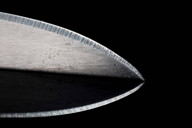 istock image of knife on black ground 1129886265