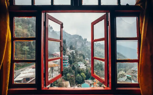 View from the window of Darjeeling