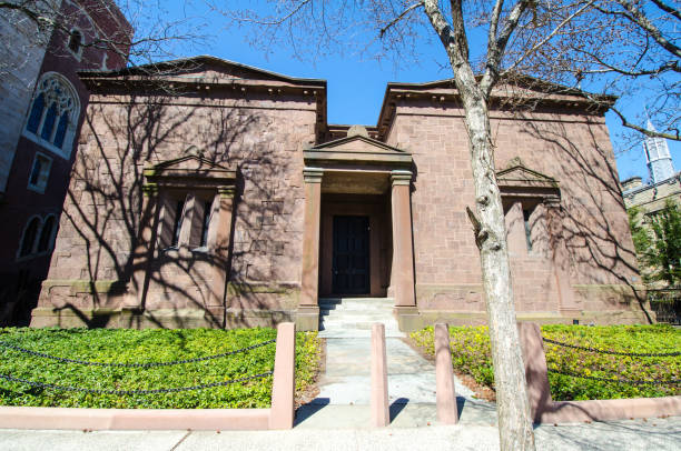 Exterior Of The Skull And Bones Secret Student Society On The Yale