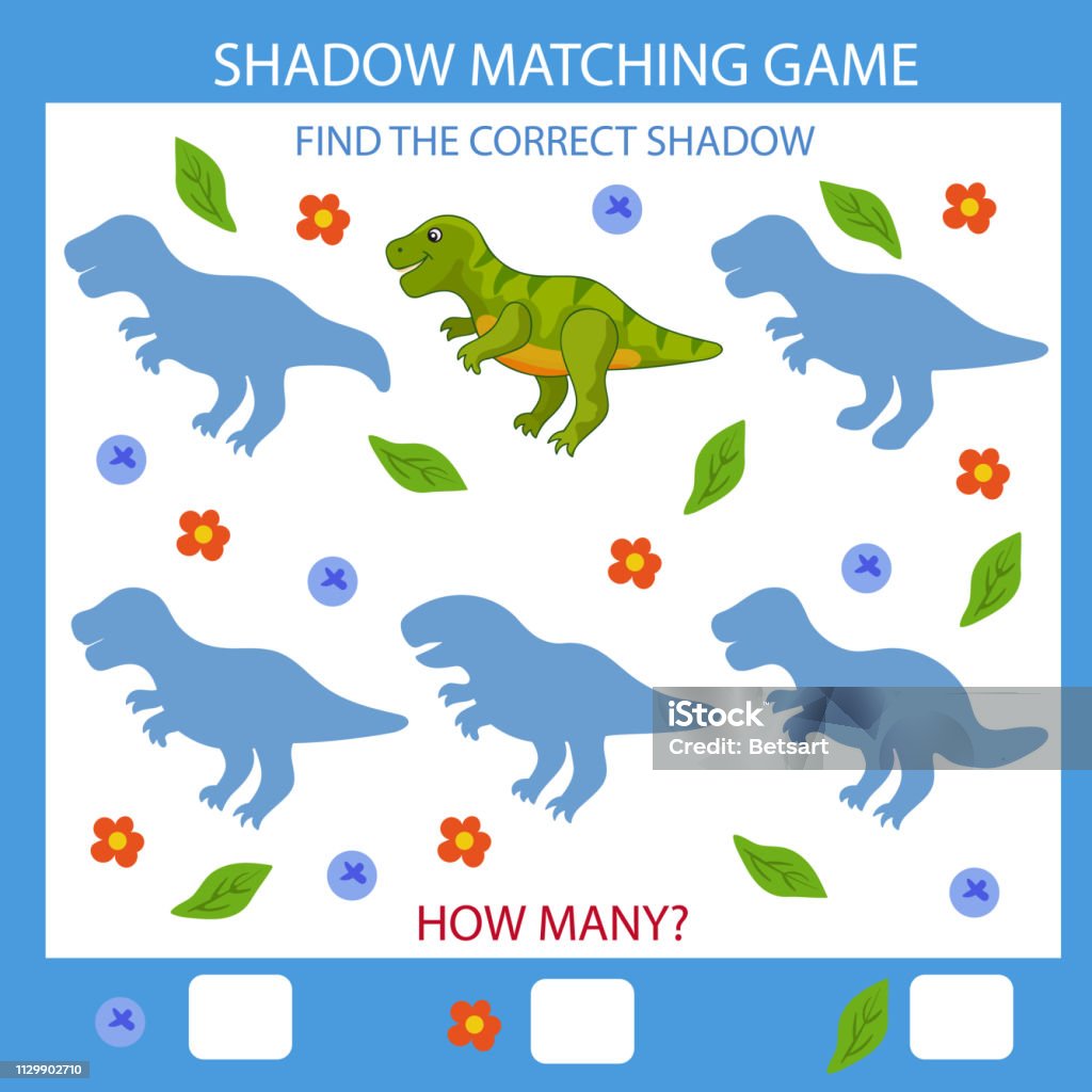 Shadow Matching Trò Chơi Tìm Bóng Chính Xác Một Con Khủng Long ...