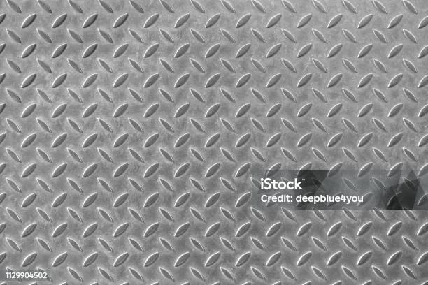 Background Of Used Grey Metal Plate Pattern Stock Photo - Download Image Now - Metal, Abstract, Backgrounds