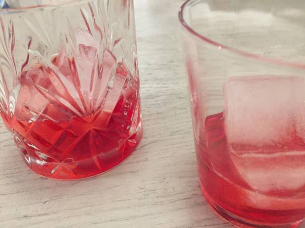 istock Campari on ice served in crystal glasses 1129910959