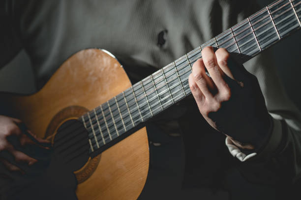istock Midsection Of Man Playing A Guitar 1129918207