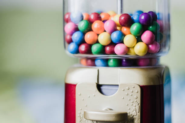Gumball machine candy, gumball machine, bubble gum, childhood, sweet food gumball machine stock pictures, royalty-free photos & images