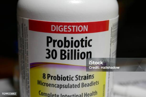 Probiotic Nutritional Supplement Abstract Stock Photo - Download Image Now - Probiotic, Healthcare And Medicine, Intestine