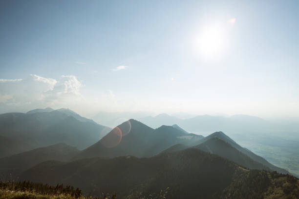 istock Mountain panorama from Heimgarten mountain in Bavaria, Germany in summertime 1129928811