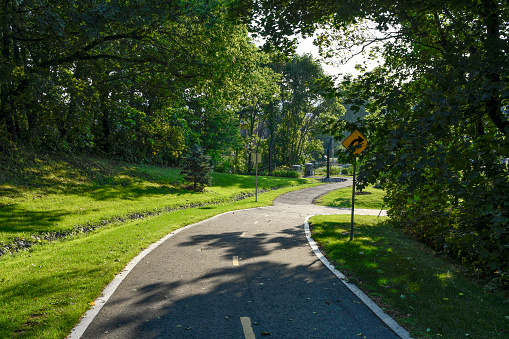 Shawinigan Bike Path Section in Canada