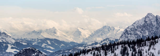 View from Kampenwand, mountain in Bavaria, Germany
