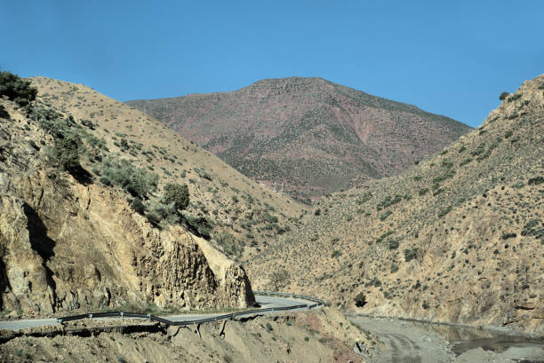 istock Atlas Mountains Open road scene Morocco 1129938739