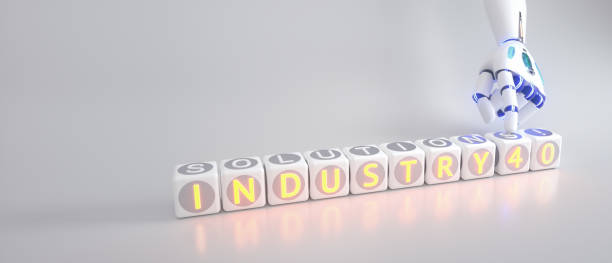 istock cyborg robot hand shows industry 4.0 sign - ai concept - 3d rendering 1129955668