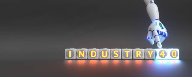 istock cyborg robot hand shows industry 4.0 sign - ai concept - 3d rendering 1129955748