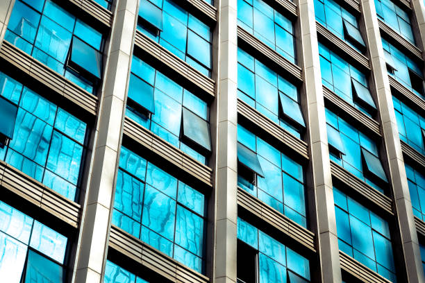 istock Modern Commercial Building close up 1129967777
