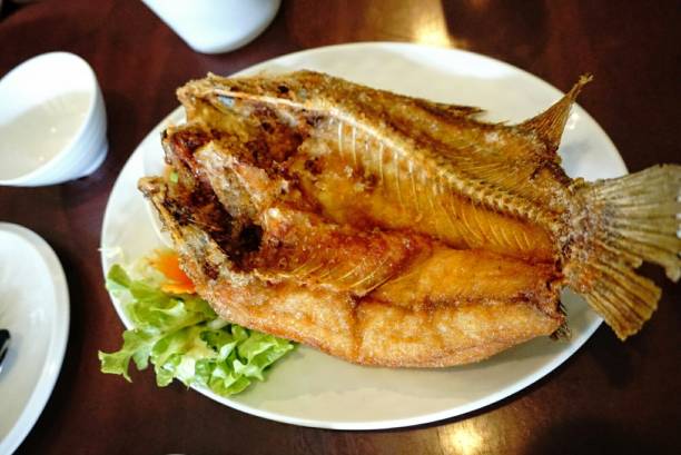 istock Derp fried salty fish - delicious Thailand 1129971625