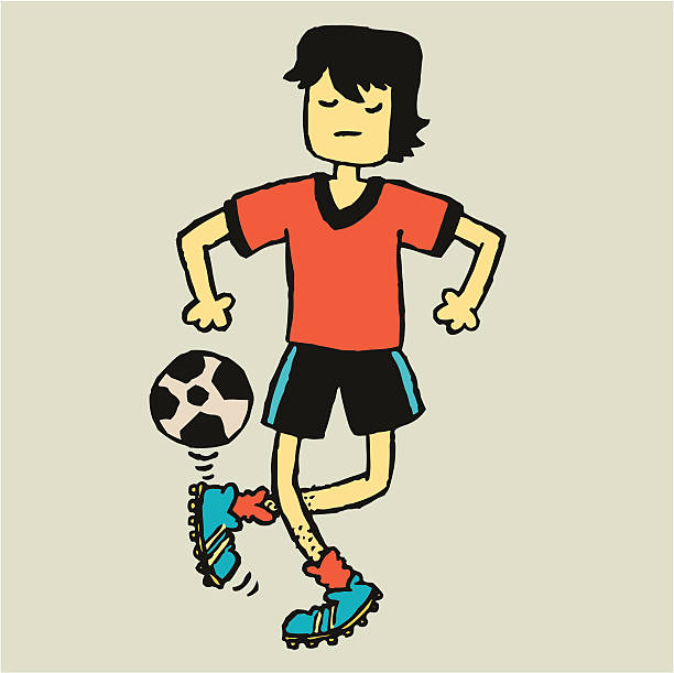 Football Freak vector art illustration
