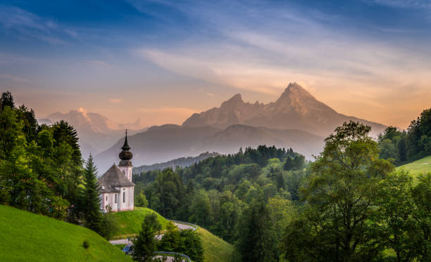 istock Church and the Mountain 1129988794