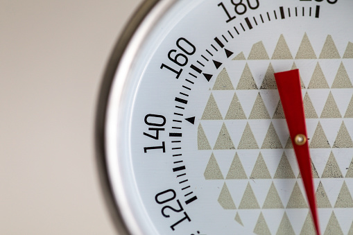 Meat thermometer for cooking on a white background