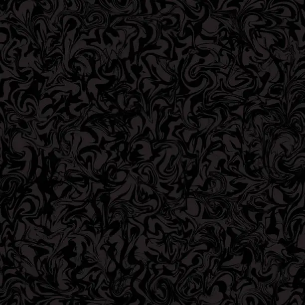 Vector illustration of Marble Texture Background In Black Color, Abstract Background