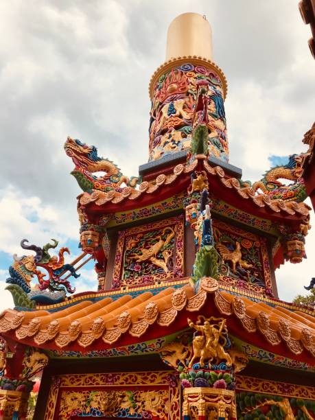istock Chinese Temple Furnace Chimney 1130022848