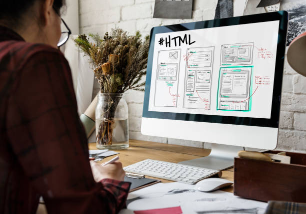 desenho de layout de desenvolvimento site desenho - html - fotografias e filmes do acervo
