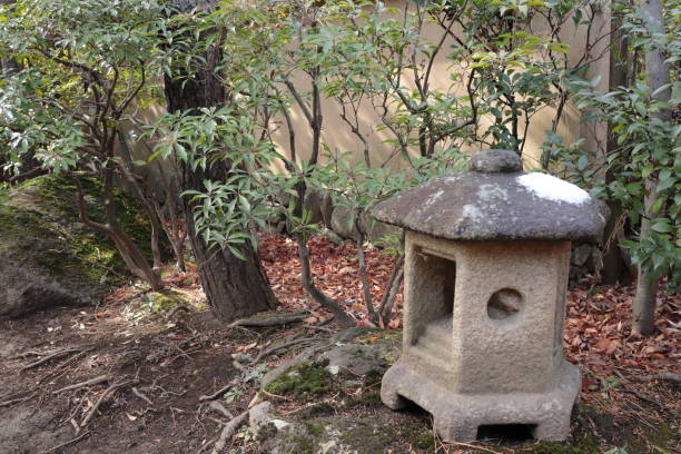 istock Winter Japanese garden 1130027039