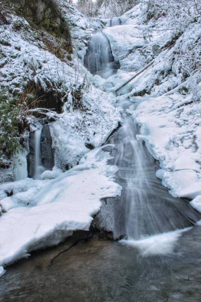 istock Snowy waterfall in Bellingham WA 1130040781