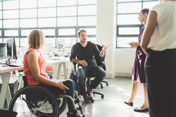 istock Businessman discussing with colleagues in meeting 1130040830