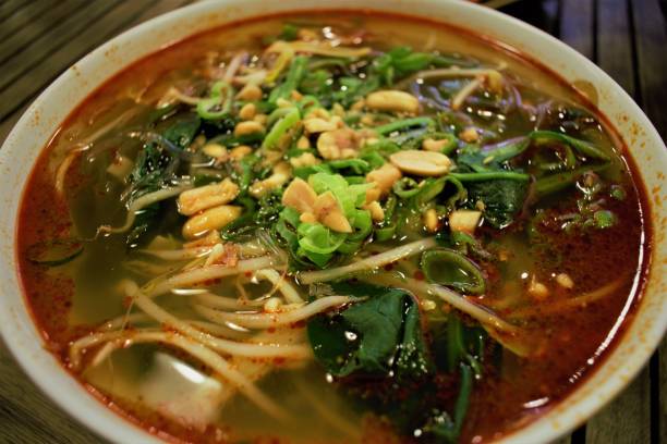 istock Chinese hot and sour Suanla noodle soup 1130040971