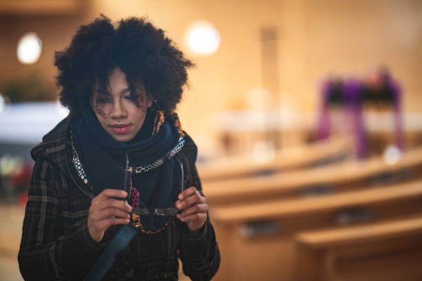 istock Peaceful moments at church 1130045063