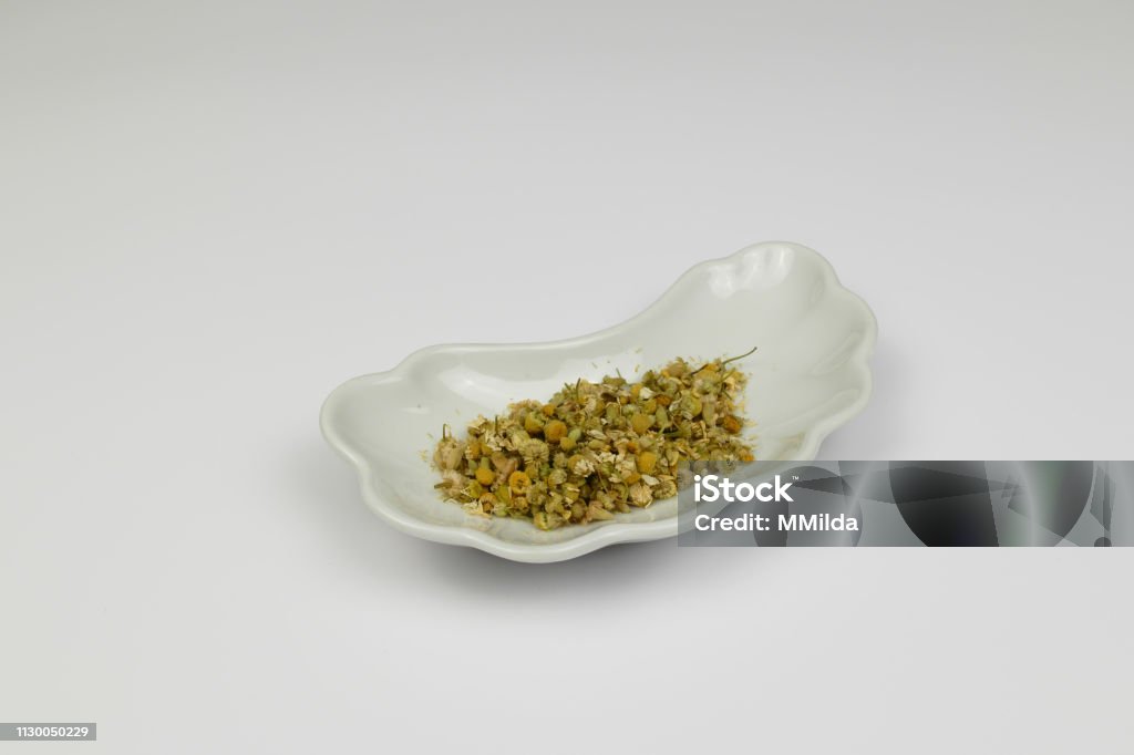 traditional dry camomile Alternative Medicine Stock Photo