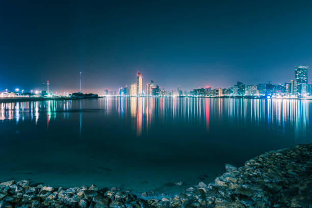 istock The Dubai skyline at night, Dubai, UAE 1130051661