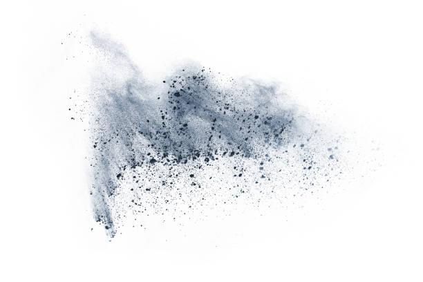 istock Blue powder explosion on white background. Colored cloud. Colorful dust explode. Paint Holi. 1130052941