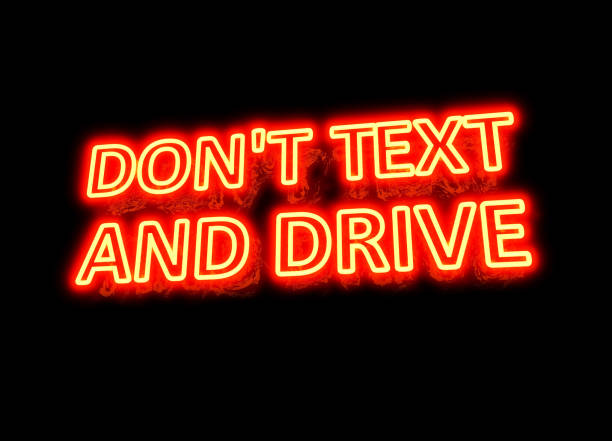 istock NEON DON'T TEXT AND DRIVE SIGN 1130053185