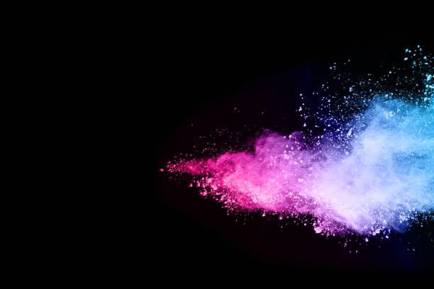 istock abstract colored dust explosion on a black background.abstract powder splatted background,Freeze motion of color powder exploding/throwing color powder, multicolored glitter texture. 1130053429