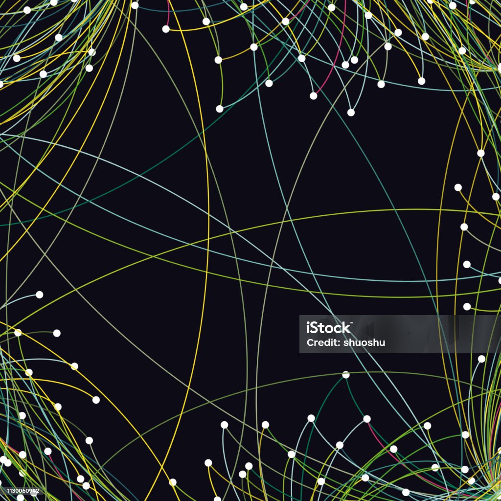 Data Image Background Pattern Big Data Technology Line Pattern Background Stock Illustration ...