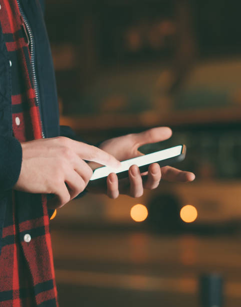 istock Male hands with smartphone 1130061875